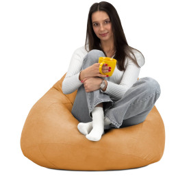 Крісло Мішок Груша Велюр Touch Стандарт+ Жовтий
