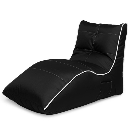 Крісло Мішок Лежак Оксфорд Чорний