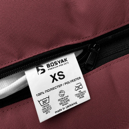 Водонепроникний лежак для собак та котів EGO Bosyak XS 50x45 Бордовий (Ортопедична лежанка для собак до 4 кг)