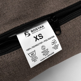 Лежак ліжко для собак та котів EGO Bosyak Рогожка XS 50x45 Коричневий (Ортопедична лежанка для собак до 4 кг)