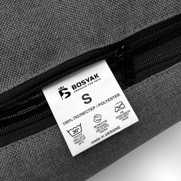 Лежак ліжко для собак та котів EGO Bosyak Рогожка S 65x50 Сірий (Ортопедична лежанка для собак 4-6 кг)