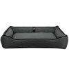 Лежак ліжко для великих собак EGO Bosyak Рогожка 2XL 120x100 Сірий (Ортопедична лежанка для собак від 30 кг)