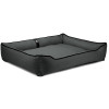 Лежак ліжко для великих собак EGO Bosyak Рогожка 2XL 120x100 Сірий (Ортопедична лежанка для собак від 30 кг)