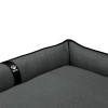 Лежак ліжко для великих собак EGO Bosyak Рогожка 2XL 120x100 Сірий (Ортопедична лежанка для собак від 30 кг)