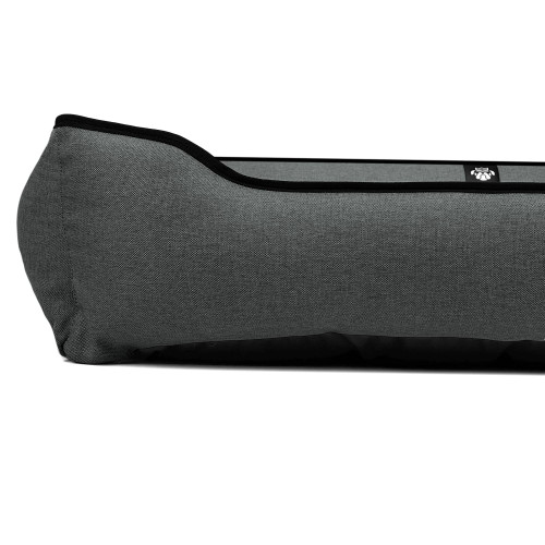 Лежак ліжко для великих собак EGO Bosyak Рогожка 2XL 120x100 Сірий (Ортопедична лежанка для собак від 30 кг)