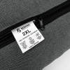 Лежак ліжко для великих собак EGO Bosyak Рогожка 2XL 120x100 Сірий (Ортопедична лежанка для собак від 30 кг)