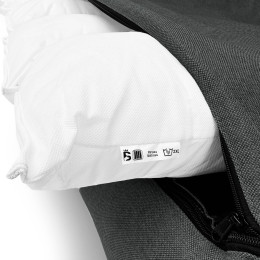 Лежак ліжко для великих собак EGO Bosyak Рогожка 2XL 120x100 Сірий (Ортопедична лежанка для собак від 30 кг)