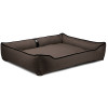Лежак ліжко для великих собак EGO Bosyak Рогожка 2XL 120x100 Коричневий (Ортопедична лежанка для собак від 30 кг)