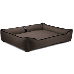 Лежак ліжко для великих собак EGO Bosyak Рогожка 2XL 120x100 Коричневий (Ортопедична лежанка для собак від 30 кг)