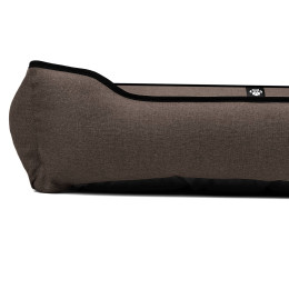 Лежак ліжко для великих собак EGO Bosyak Рогожка 2XL 120x100 Коричневий (Ортопедична лежанка для собак від 30 кг)