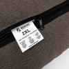 Лежак ліжко для великих собак EGO Bosyak Рогожка 2XL 120x100 Коричневий (Ортопедична лежанка для собак від 30 кг)