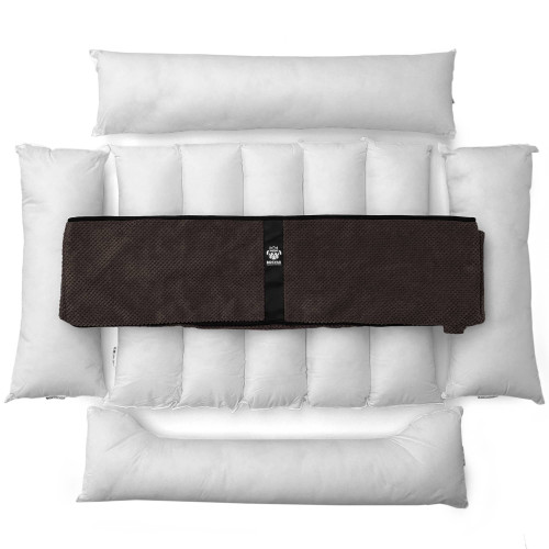 Лежак ліжко для собак всіх порід EGO Bosyak Soft 2XL 120x100 Коричневий (лежанка для великих собак від 30 кг)