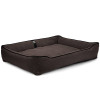 Лежак ліжко для собак всіх порід EGO Bosyak Soft 2XL 120x100 Коричневий (лежанка для великих собак від 30 кг)