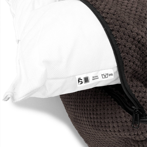 Лежак ліжко для собак всіх порід EGO Bosyak Soft 2XL 120x100 Коричневий (лежанка для великих собак від 30 кг)