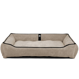 Лежак ліжко для собак всіх порід EGO Bosyak Soft 2XL 120x100 Бежевий (лежанка для великих собак від 30 кг)