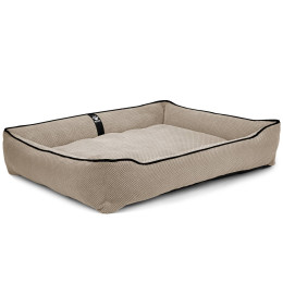 Лежак ліжко для собак всіх порід EGO Bosyak Soft 2XL 120x100 Бежевий (лежанка для великих собак від 30 кг)