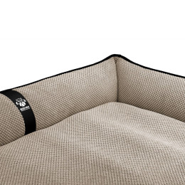 Лежак ліжко для собак всіх порід EGO Bosyak Soft 2XL 120x100 Бежевий (лежанка для великих собак від 30 кг)