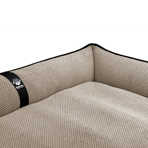 Лежак ліжко для собак всіх порід EGO Bosyak Soft 2XL 120x100 Бежевий (лежанка для великих собак від 30 кг)