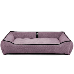 Лежак ліжко для собак всіх порід EGO Bosyak Soft 2XL 120x100 Рожевий (лежанка для великих собак від 30 кг)