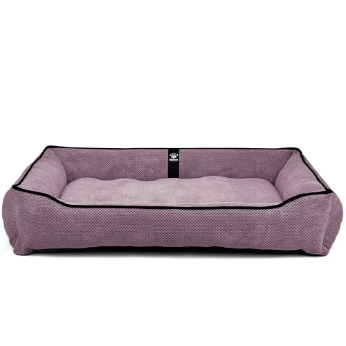 Лежак ліжко для собак всіх порід EGO Bosyak Soft 2XL 120x100 Рожевий (лежанка для великих собак від 30 кг)