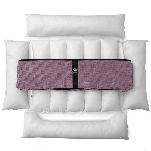 Лежак ліжко для собак всіх порід EGO Bosyak Soft 2XL 120x100 Рожевий (лежанка для великих собак від 30 кг)