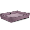 Лежак ліжко для собак всіх порід EGO Bosyak Soft 2XL 120x100 Рожевий (лежанка для великих собак від 30 кг)
