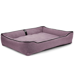 Лежак ліжко для собак всіх порід EGO Bosyak Soft 2XL 120x100 Рожевий (лежанка для великих собак від 30 кг)