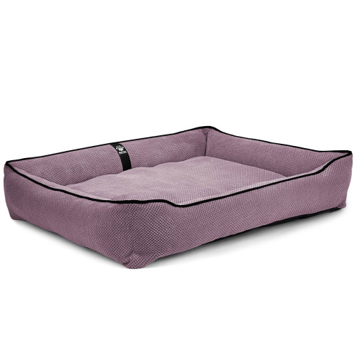 Лежак ліжко для собак всіх порід EGO Bosyak Soft 2XL 120x100 Рожевий (лежанка для великих собак від 30 кг)