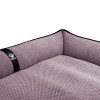 Лежак ліжко для собак всіх порід EGO Bosyak Soft 2XL 120x100 Рожевий (лежанка для великих собак від 30 кг)