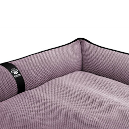Лежак ліжко для собак всіх порід EGO Bosyak Soft 2XL 120x100 Рожевий (лежанка для великих собак від 30 кг)