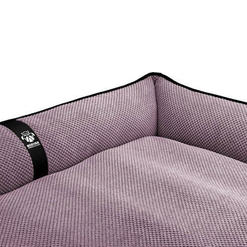 Лежак ліжко для собак всіх порід EGO Bosyak Soft 2XL 120x100 Рожевий (лежанка для великих собак від 30 кг)