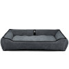 Лежак ліжко для собак всіх порід EGO Bosyak Soft 2XL 120x100 Сірий (лежанка для великих собак від 30 кг)
