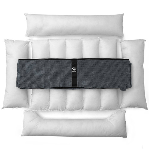 Лежак ліжко для собак всіх порід EGO Bosyak Soft 2XL 120x100 Сірий (лежанка для великих собак від 30 кг)