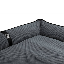 Лежак ліжко для собак всіх порід EGO Bosyak Soft 2XL 120x100 Сірий (лежанка для великих собак від 30 кг)