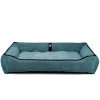 Лежак ліжко для собак всіх порід EGO Bosyak Soft 2XL 120x100 Синій (лежанка для великих собак від 30 кг)