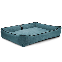 Лежак ліжко для собак всіх порід EGO Bosyak Soft 2XL 120x100 Синій (лежанка для великих собак від 30 кг)