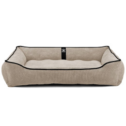 Лежак ліжко для собак всіх порід EGO Bosyak Soft XL 110x85 Бежевий (лежанка для великих собак 20-27 кг)
