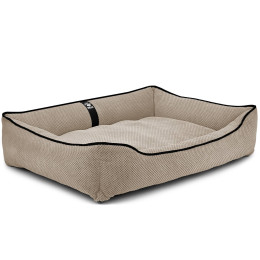 Лежак ліжко для собак всіх порід EGO Bosyak Soft XL 110x85 Бежевий (лежанка для великих собак 20-27 кг)