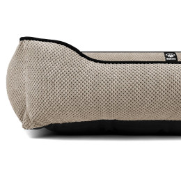 Лежак ліжко для собак всіх порід EGO Bosyak Soft XL 110x85 Бежевий (лежанка для великих собак 20-27 кг)