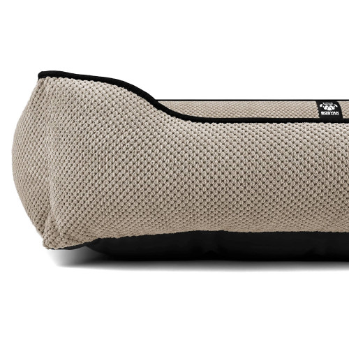 Лежак ліжко для собак всіх порід EGO Bosyak Soft XL 110x85 Бежевий (лежанка для великих собак 20-27 кг)