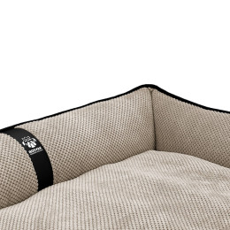 Лежак ліжко для собак всіх порід EGO Bosyak Soft XL 110x85 Бежевий (лежанка для великих собак 20-27 кг)