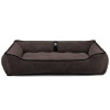 Лежак ліжко для собак всіх порід EGO Bosyak Soft XL 110x85 Коричневий (лежанка для великих собак 20-27 кг)