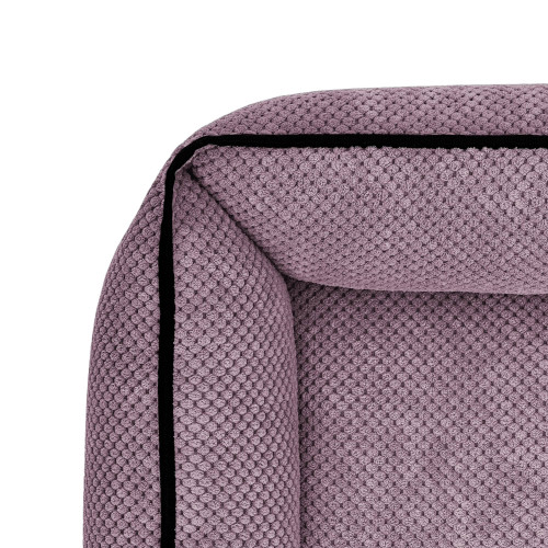 Лежак ліжко для собак всіх порід EGO Bosyak Soft XL 110x85 Рожевий (лежанка для великих собак 20-27 кг)