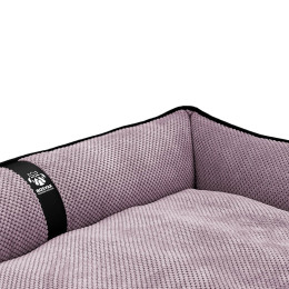 Лежак ліжко для собак всіх порід EGO Bosyak Soft XL 110x85 Рожевий (лежанка для великих собак 20-27 кг)