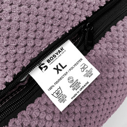 Лежак ліжко для собак всіх порід EGO Bosyak Soft XL 110x85 Рожевий (лежанка для великих собак 20-27 кг)
