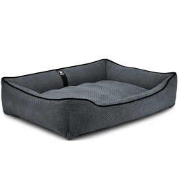 Лежак ліжко для собак всіх порід EGO Bosyak Soft XL 110x85 Сірий (лежанка для великих собак 20-27 кг)