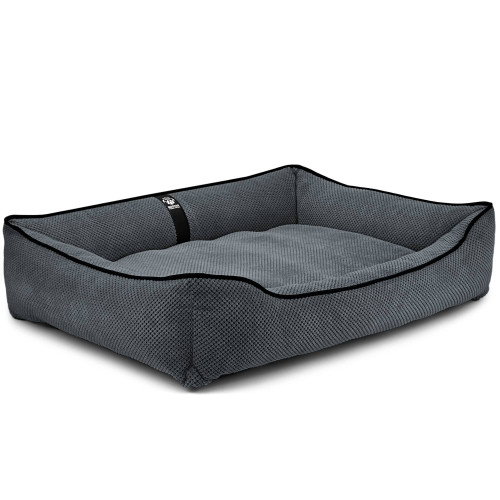 Лежак ліжко для собак всіх порід EGO Bosyak Soft XL 110x85 Сірий (лежанка для великих собак 20-27 кг)