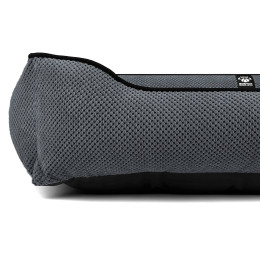 Лежак ліжко для собак всіх порід EGO Bosyak Soft XL 110x85 Сірий (лежанка для великих собак 20-27 кг)