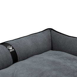 Лежак ліжко для собак всіх порід EGO Bosyak Soft XL 110x85 Сірий (лежанка для великих собак 20-27 кг)