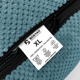 Лежак ліжко для собак всіх порід EGO Bosyak Soft XL 110x85 Синій (лежанка для великих собак 20-27 кг)